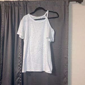 Distressed Overside Top